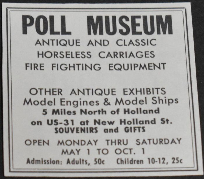 Poll Museum - Old Ad (newer photo)